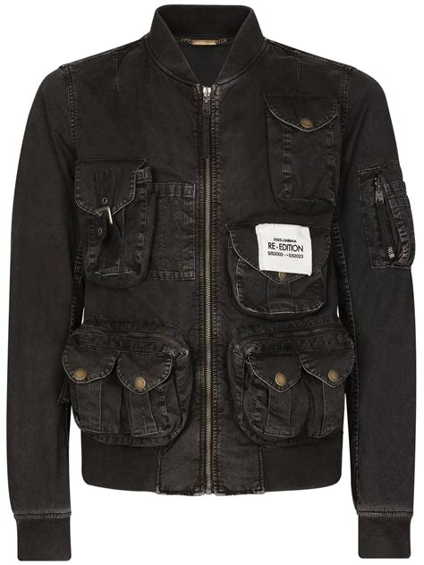 farfetch dolce & gabbana leather jacket